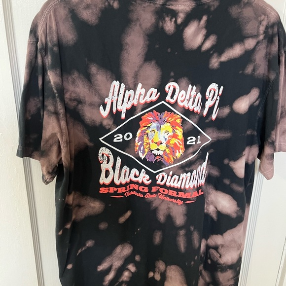 Comfort Colors Black and Pink Tie-Dye Tee VALDOSTA STATE ADPI - Picture 4 of 4